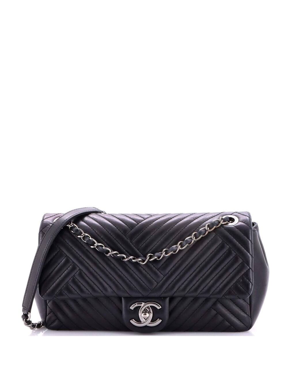 Chanel Cc Crossing Flap Bag Chevron #242416C42B